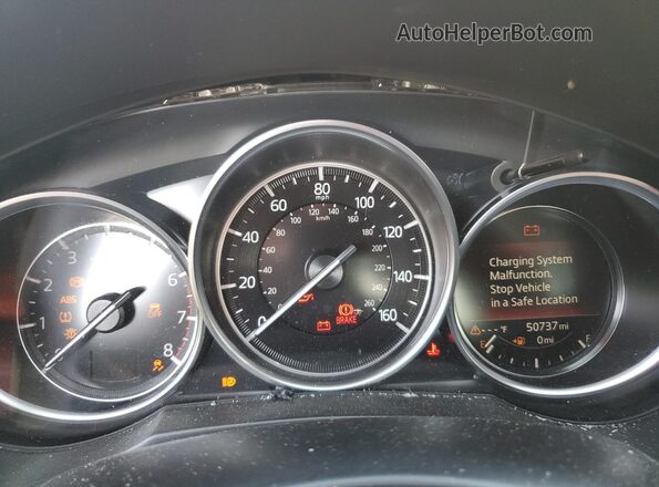 JM1GL1TY0M1617783 2021 MAZDA 6 White Widok zestawu wskaźników