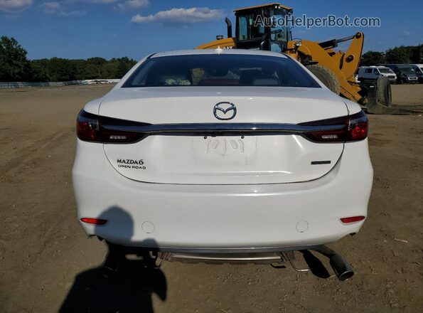 JM1GL1TY0M1617783 2021 MAZDA 6 White Widok z tyłu