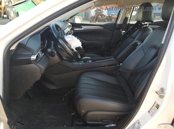 JM1GL1TY0M1617783 2021 MAZDA 6 White Widok wnętrza z przodu