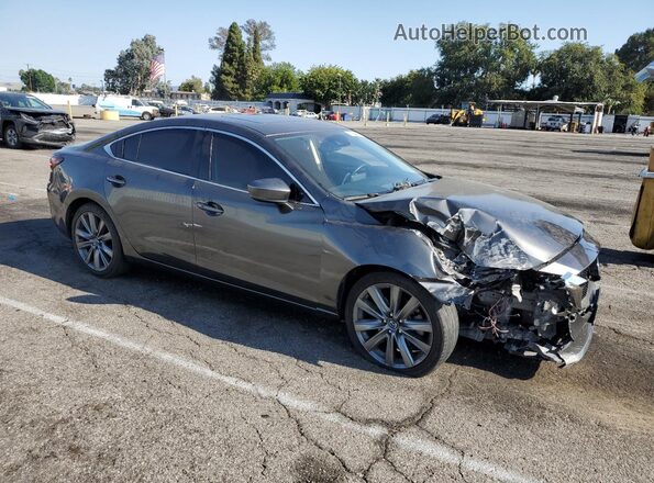 JM1GL1TY1K1504728 2019 MAZDA 6 Gray Delantero derecho