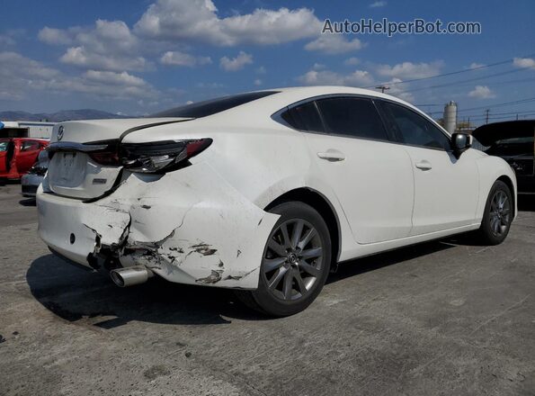 JM1GL1UM0J1334422 2018 MAZDA 6 Белый Задняя правая четверть