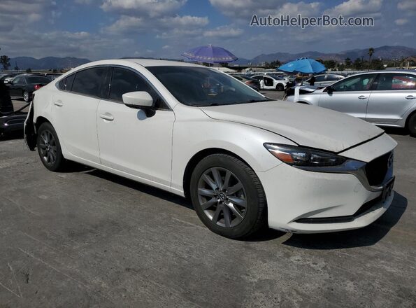 JM1GL1UM0J1334422 2018 MAZDA 6 Белый Передняя правая четверть
