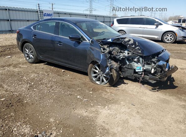 JM1GL1UM5K1507997 2019 MAZDA 6 Blue Передня права чверть