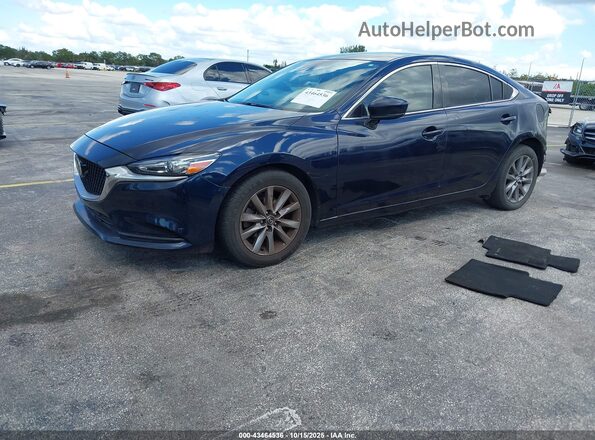 JM1GL1UM5M1601008 2021 MAZDA 6 Blue Vista tres cuartos delantera izquierda