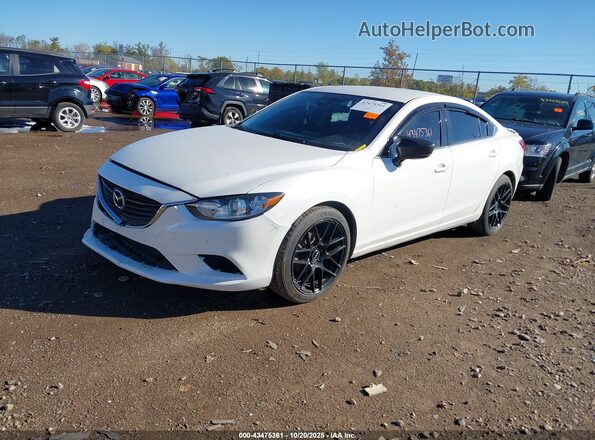 JM1GL1V58H1147463 2017 MAZDA 6 White Vista tres cuartos delantera izquierda