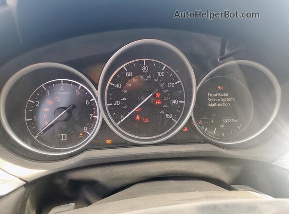 JM1GL1VM1L1512209 2020 MAZDA 6 Black ხელსაწყოთა პანელის ხედი