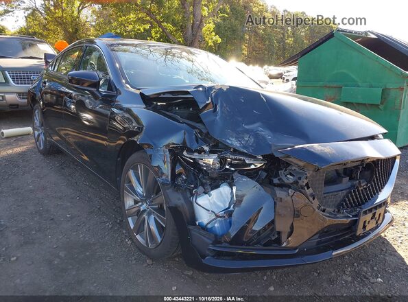 JM1GL1VM2M1604382 2021 MAZDA 6 Black Front view