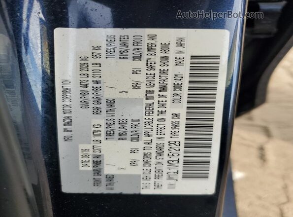 JM1GL1VM3L1512129 2020 MAZDA 6 Blue Vista de la etiqueta del VIN