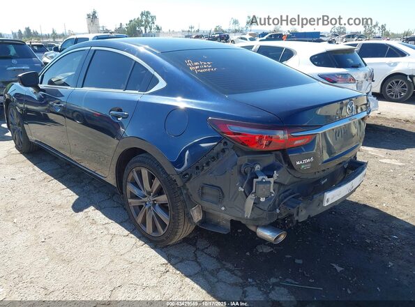 JM1GL1VM3M1602821 2021 MAZDA 6 Blue Rear left