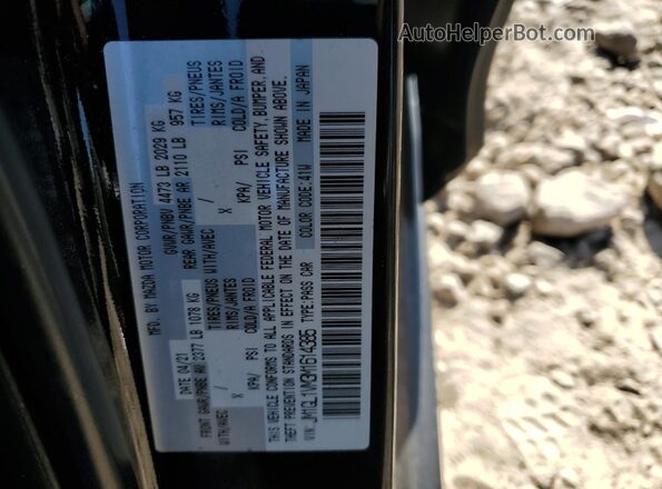 JM1GL1VM3M1614385 2021 MAZDA 6 Black Widok komory silnika