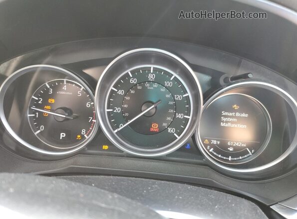 JM1GL1VM6M1602277 2021 MAZDA 6 Синий Вид щитка приборов