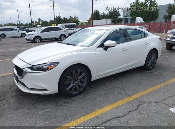 JM1GL1VM7L1524428 2020 MAZDA 6 White წინა მარცხენა ხედი სამი მეოთხედიდან