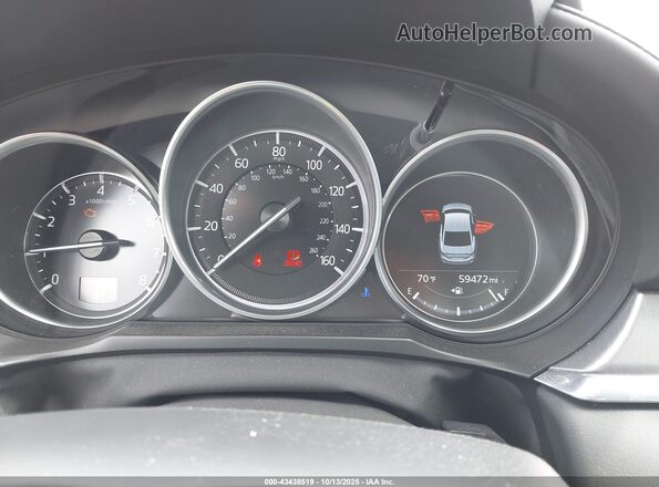 JM1GL1VM7L1524428 2020 MAZDA 6 White უკანა სავარძლების ხედი