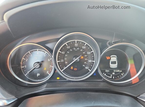 JM1GL1VM8K1505711 2019 MAZDA 6 Blue Вид щитка приладів