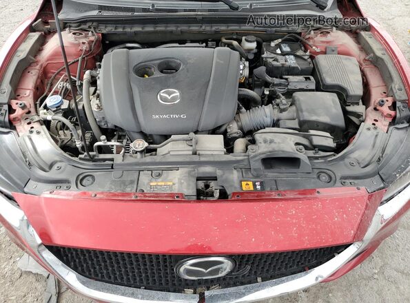 JM1GL1VM9M1613743 2021 MAZDA 6 Red Widok wnętrza z tyłu