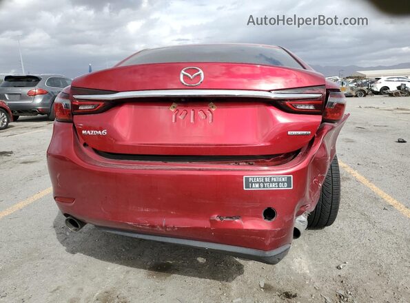 JM1GL1VM9M1613743 2021 MAZDA 6 Red Widok z tyłu