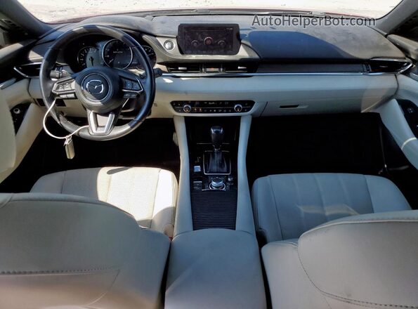 JM1GL1XYXK1501949 2019 MAZDA 6 Красный Вид панели приборов