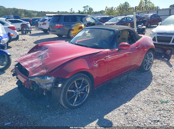 JM1NDAD72H0119977 2017 MAZDA MX-5 MIATA Red Առջևի ձախ երեք քառորդ տեսարան