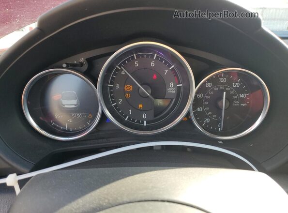 JM1NDAD76N0508889 2022 MAZDA MX-5 Red Instrument cluster view