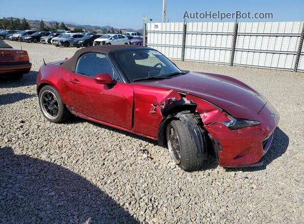 JM1NDAD77K0310687 2019 MAZDA MX-5 Красный Передняя правая четверть