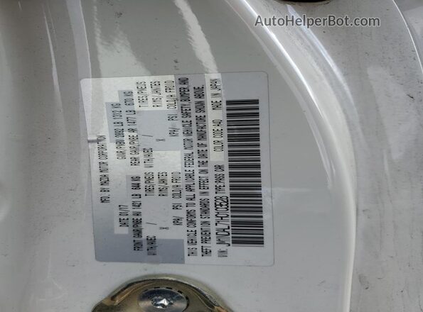 JM1NDAL71H0103528 2017 MAZDA MX-5 White Engine compartment view