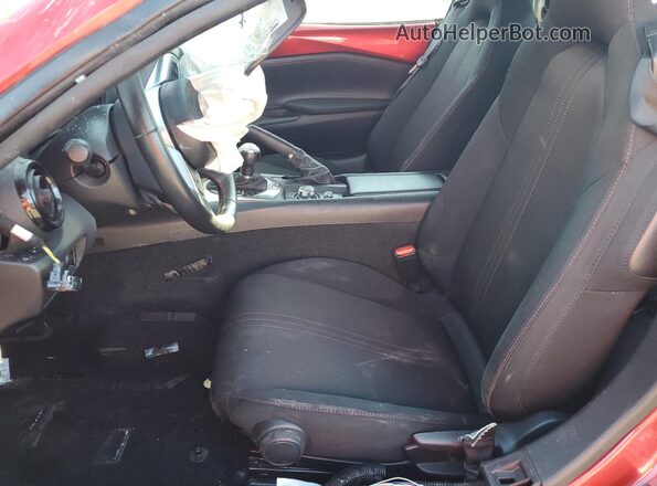 JM1NDAL77H0107096 2017 MAZDA MX-5 Red Front interior view