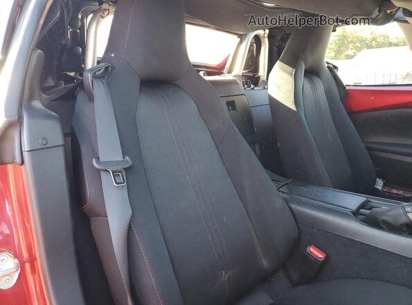 JM1NDAL77H0107096 2017 MAZDA MX-5 Red Rear seats view
