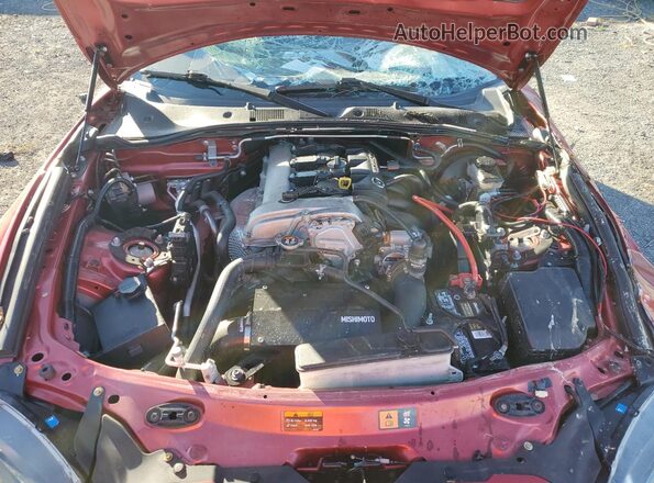 JM1NDAL77H0107096 2017 MAZDA MX-5 Red Rear interior view