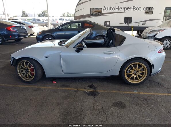 JM1NDAL78K0310845 2019 MAZDA MX-5 MIATA RF White Widok wnętrza z tyłu