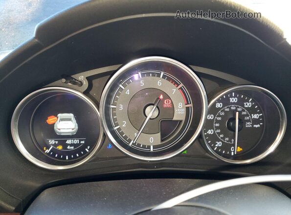 JM1NDAM73H0101262 2017 MAZDA MX-5 Gray Instrument cluster view