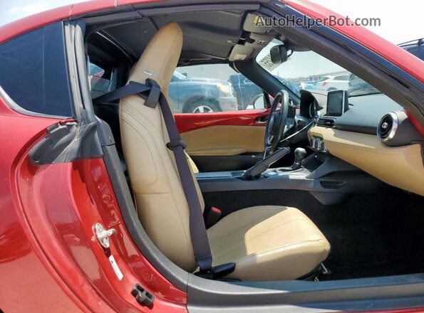 JM1NDAM73H0101925 2017 MAZDA MX-5 Red უკანა სავარძლების ხედი
