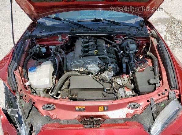 JM1NDAM73H0101925 2017 MAZDA MX-5 Red უკანა სალონის ხედი