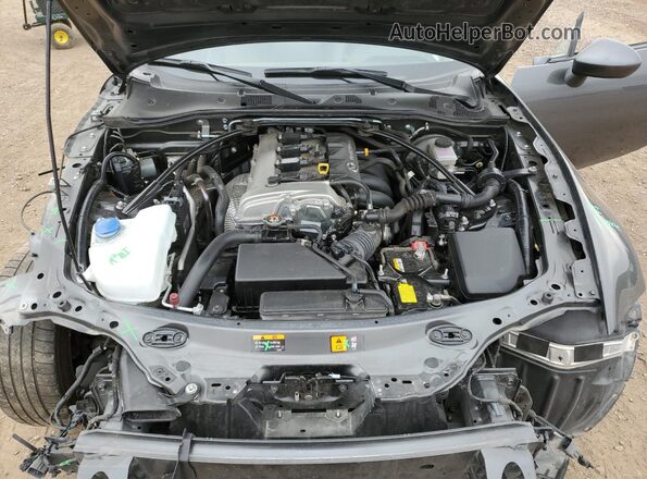 JM1NDAM75L0411051 2020 MAZDA MX-5 Gray Rear interior view