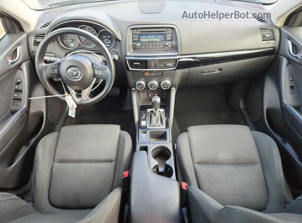JM3KE2BY4G0685100 2016 MAZDA CX-5 Charcoal წინა პანელის ხედი