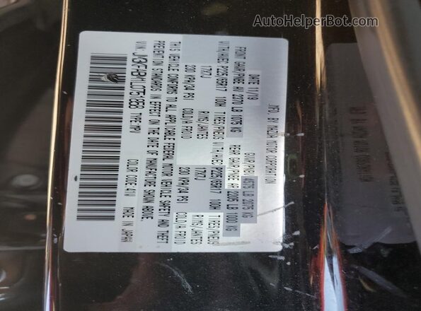 JM3KFABM1L0751858 2020 MAZDA CX-5 Black VIN sticker view