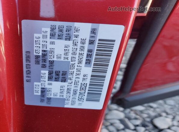 JM3KFADM0L0860289 2020 MAZDA CX-5 Burgundy VIN კოდის სტიკერის ხედი