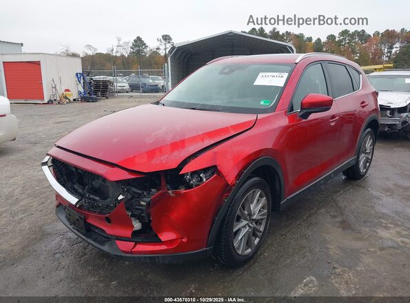 JM3KFBAY0L0829332 2020 MAZDA CX-5 Burgundy წინა მარცხენა ხედი სამი მეოთხედიდან