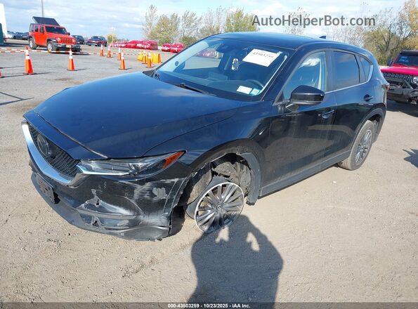 JM3KFBCM0M0401661 2021 MAZDA CX-5 Black წინა მარცხენა ხედი სამი მეოთხედიდან