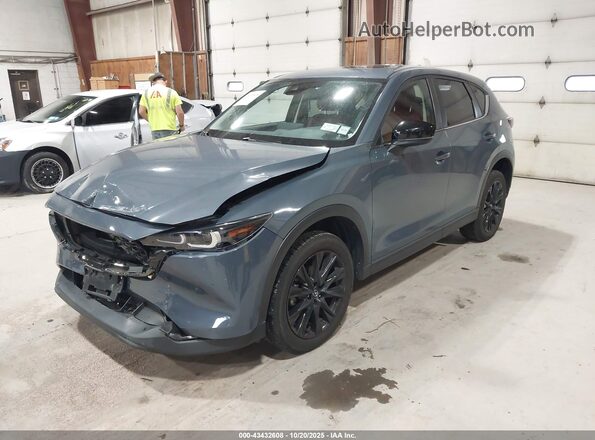 JM3KFBCM3N0612533 2022 MAZDA CX-5 Blue Առջևի ձախ երեք քառորդ տեսարան