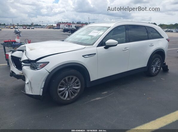 JM3KKBHA7R1188199 2024 MAZDA CX-90 PHEV White Առջևի ձախ երեք քառորդ տեսարան