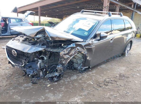 JM3KKBHA8R1182105 2024 MAZDA CX-90 PHEV Серый Передняя левая четверть