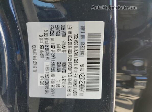 JM3KKBHD9S1207514 2025 MAZDA CX-90 Blue Widok naklejki z numerem VIN