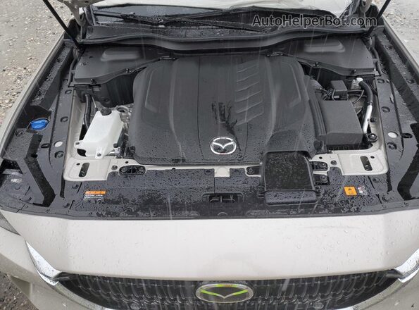 JM3KKBHD9S1240934 2025 MAZDA CX-90 Gray Vista del compartimento del motor