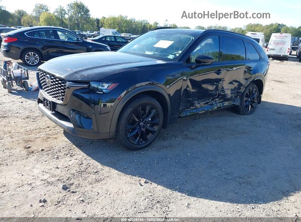 JM3KKCHA8S1249099 2025 MAZDA CX-90 PHEV Black წინა მარცხენა ხედი სამი მეოთხედიდან