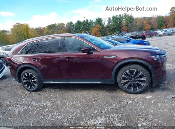 JM3KKDHA6R1146683 2024 MAZDA CX-90 PHEV Burgundy უკანა სალონის ხედი