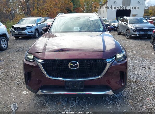 JM3KKDHA6R1146683 2024 MAZDA CX-90 PHEV Burgundy ხელსაწყოთა პანელის ხედი