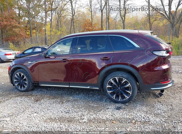 JM3KKDHA6R1146683 2024 MAZDA CX-90 PHEV Burgundy სალონის 360-გრადუსიანი ხედი