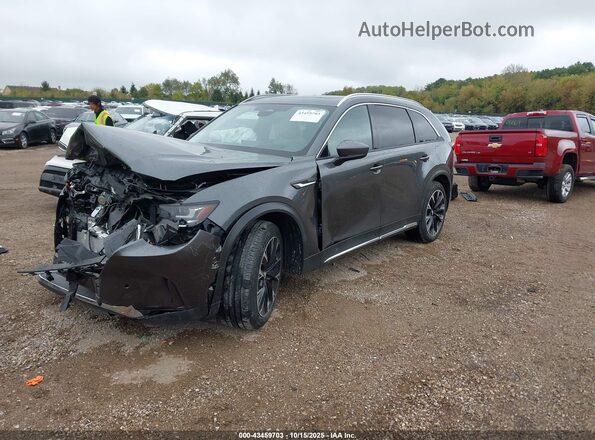 JM3KKDHA8R1104788 2024 MAZDA CX-90 PHEV Gray Vista tres cuartos delantera izquierda
