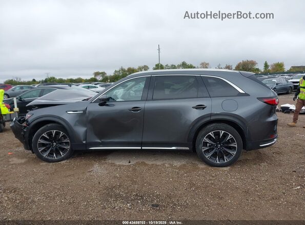 JM3KKDHA8R1104788 2024 MAZDA CX-90 PHEV Gray Vista interior de 360 grados