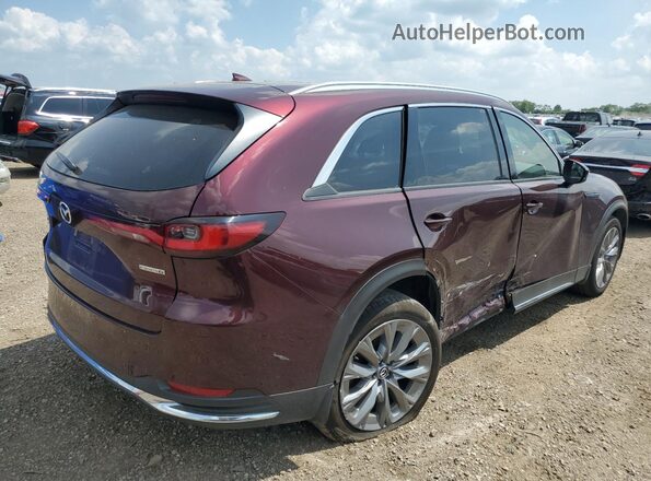 JM3KKDHD3R1182714 2024 MAZDA CX-90 Maroon უკანა მარჯვენა